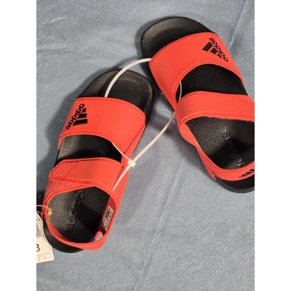 adidas Adilette Sandal K (Kids' / Youth sizing Red New Sz 3